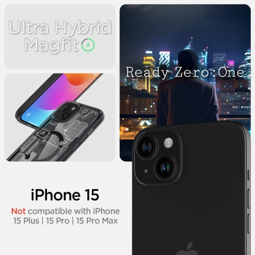 Kup Spigen Apple Husă Ultra Hybrid MagSafe iPhone 15 Zero One - SPN3065 - {ean13} - Sklep Home Screen
