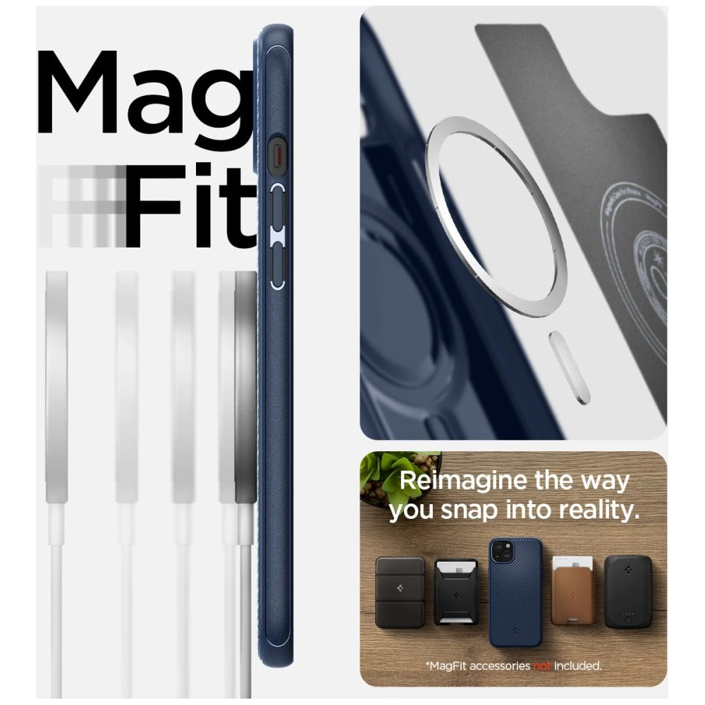 Etui Spigen Mag Armor MagSafe Apple iPhone 15 Navy Blue