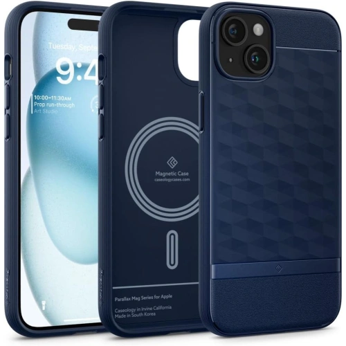 Kup Case Caseology Parallax Mag MagSafe Apple iPhone 15 Mitternachtsblau - SPN3072 - {ean13} - Sklep Home Screen