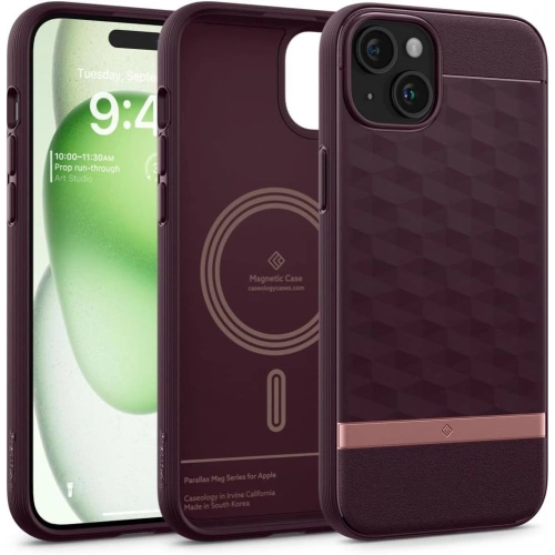 Kup Etui Caseology Parallax Mag MagSafe Apple iPhone 15 Burgundy - SPN3073 - {ean13} - Sklep Home Screen