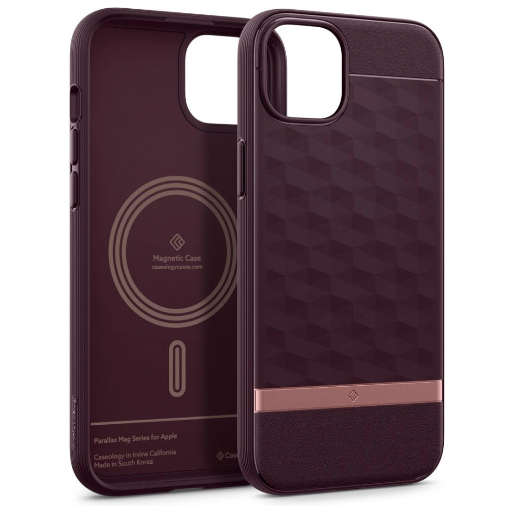 Etui Caseology Parallax Mag MagSafe Apple iPhone 15 Burgundy