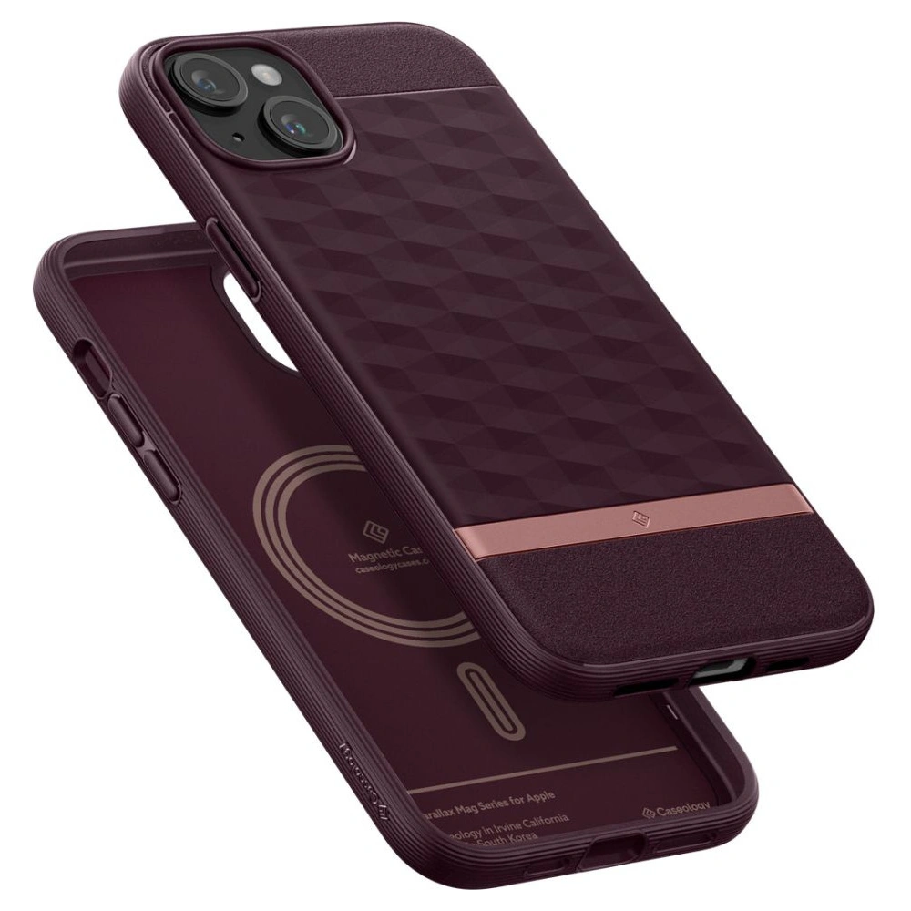 Etui Caseology Parallax Mag MagSafe Apple iPhone 15 Burgundy