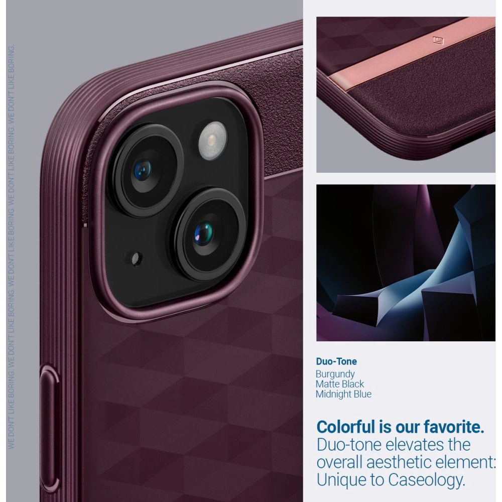 Etui Caseology Parallax Mag MagSafe Apple iPhone 15 Burgundy