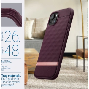 Etui Caseology Parallax Mag MagSafe Apple iPhone 15 Burgundy