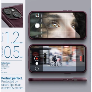 Etui Caseology Parallax Mag MagSafe Apple iPhone 15 Burgundy