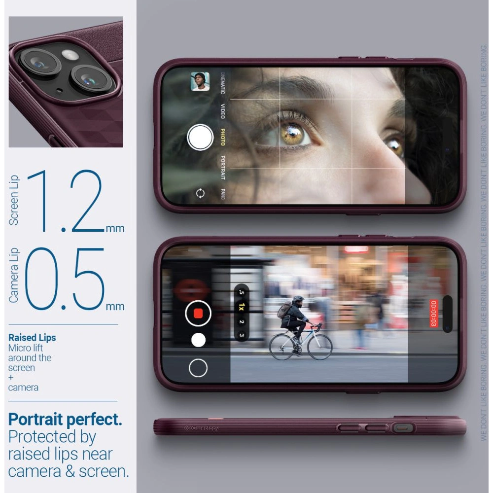 Etui Caseology Parallax Mag MagSafe Apple iPhone 15 Burgundy