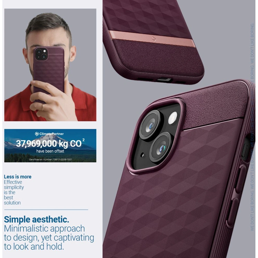 Etui Caseology Parallax Mag MagSafe Apple iPhone 15 Burgundy