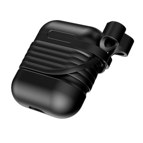 Buy Baseus Apple AirPods Protective Case with Earphone Strap Black - BSU372BLK - {ean13} - Home Screen Store Europe