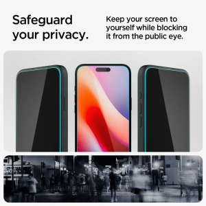 Szkło hartowane Spigen GLAS.tR ez Fit Apple iPhone 15 / 16 Privacy [2 PACK] - iPhone 16 - Spigen