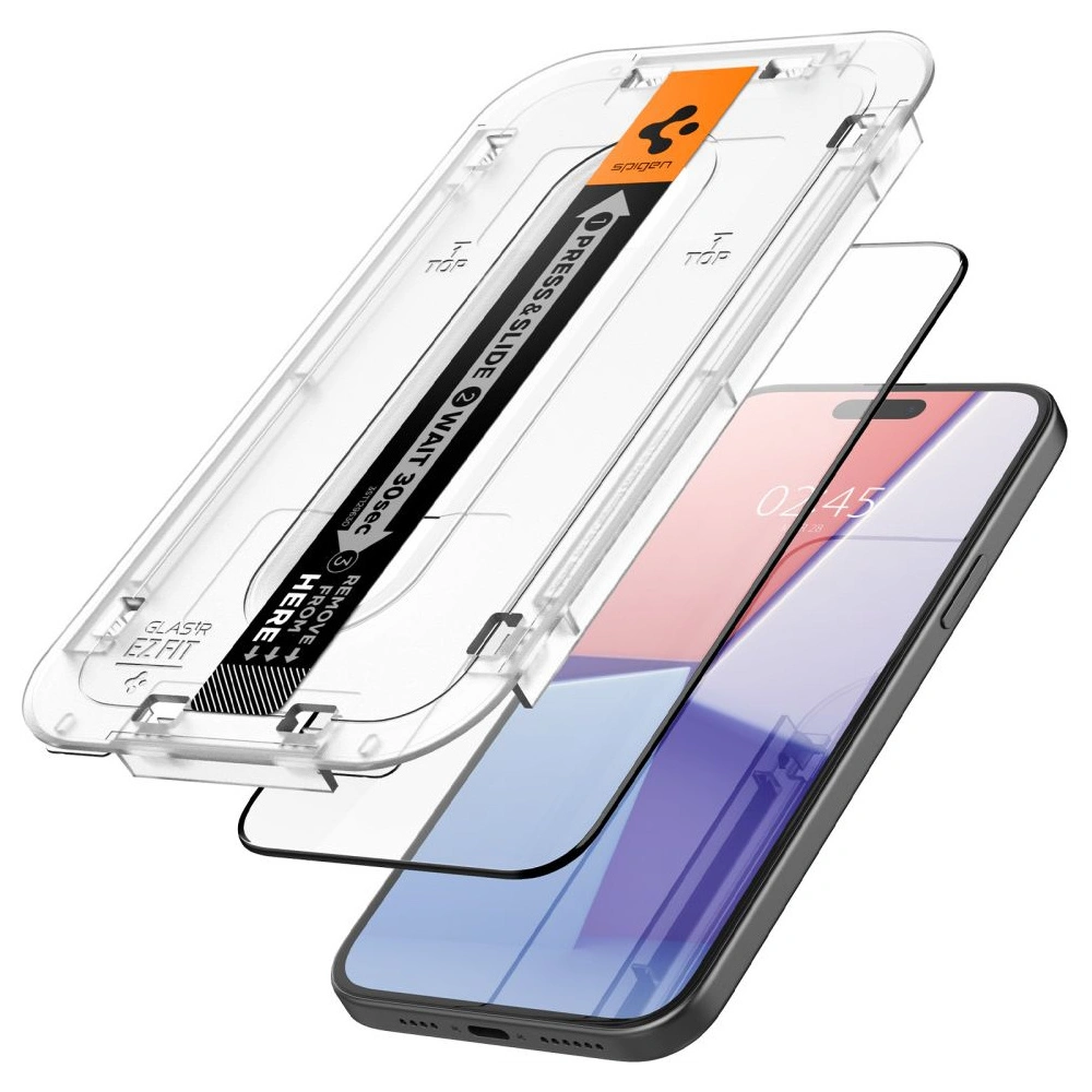 Szkło hartowane Spigen GLAS.tR ez Fit FC Apple iPhone 15 Plus / 14 Plus Black