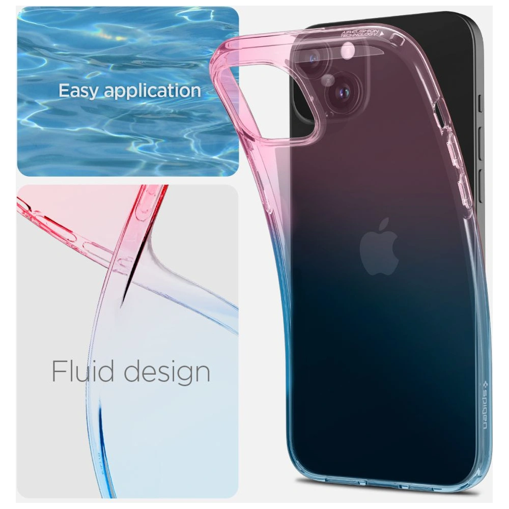 Etui Spigen Liquid Crystal Apple iPhone 15 Gradation Pink