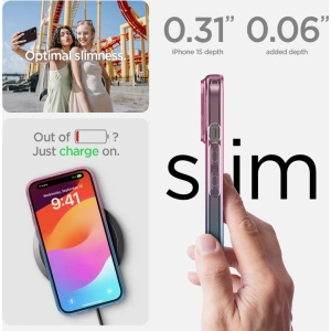 Etui Spigen Liquid Crystal Apple iPhone 15 Gradation Pink