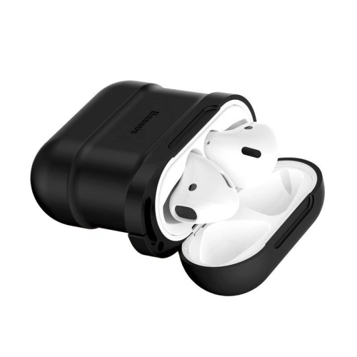 Buy Baseus Apple AirPods Protective Case with Earphone Strap Black - BSU372BLK - {ean13} - Home Screen Store Europe