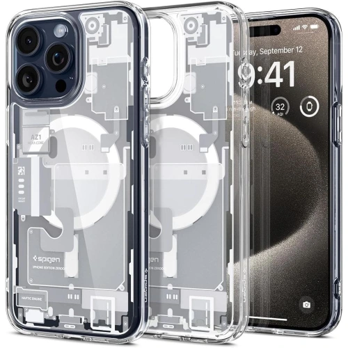 Kup Case Spigen Ultra Hybrid Mag MagSafe Apple iPhone 15 Pro Max Zero One Weiß - SPN3085 - {ean13} - Sklep Home Screen