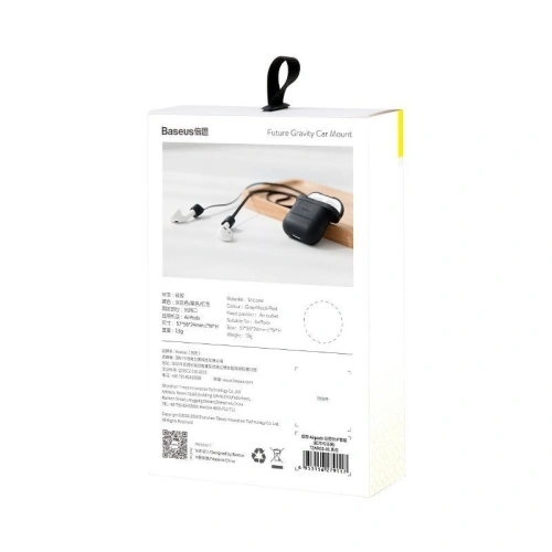 Buy Baseus Apple AirPods Protective Case with Earphone Strap Black - BSU372BLK - {ean13} - Home Screen Store Europe