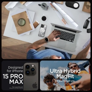 Buy Spigen Ultra Hybrid Mag MagSafe Apple iPhone 15 Pro Max Zero One White - SPN3085 - {ean13} - Home Screen Store Europe