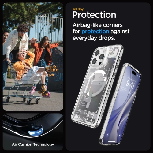 Kup Etui Spigen Ultra Hybrid Mag MagSafe Apple iPhone 15 Pro Max Zero One White - SPN3085 - {ean13} - Sklep Home Screen