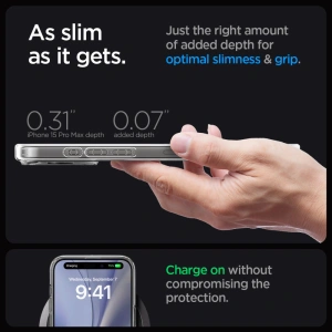 Buy Spigen Ultra Hybrid Mag MagSafe Apple iPhone 15 Pro Max Zero One White - SPN3085 - {ean13} - Home Screen Store Europe