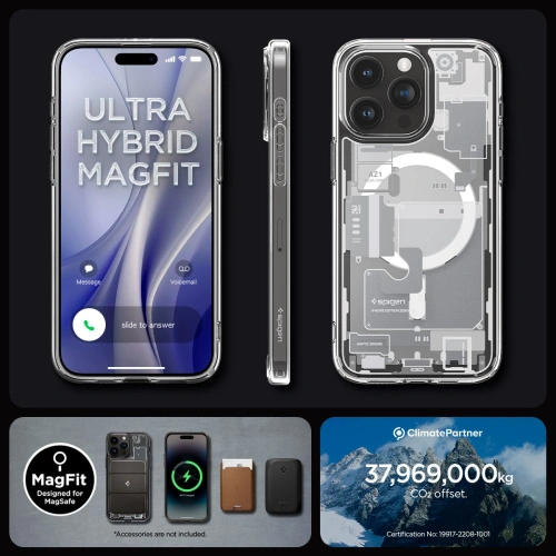 Kup Etui Spigen Ultra Hybrid Mag MagSafe Apple iPhone 15 Pro Max Zero One White - SPN3085 - {ean13} - Sklep Home Screen
