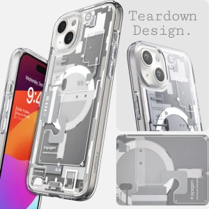 Kup Etui Spigen Ultra Hybrid Mag MagSafe Apple iPhone 15 Plus / 14 Plus Zero One White - SPN3086 - {ean13} - Sklep Home Screen
