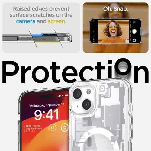 Kup Etui Spigen Ultra Hybrid Mag MagSafe Apple iPhone 15 Plus / 14 Plus Zero One White - SPN3086 - {ean13} - Sklep Home Screen