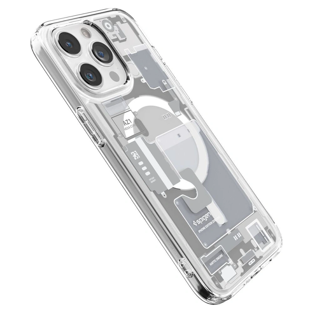 Etui Spigen Ultra Hybrid Mag MagSafe Apple iPhone 15 Pro Zero One White