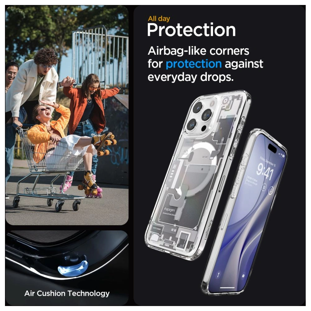 Etui Spigen Ultra Hybrid Mag MagSafe Apple iPhone 15 Pro Zero One White