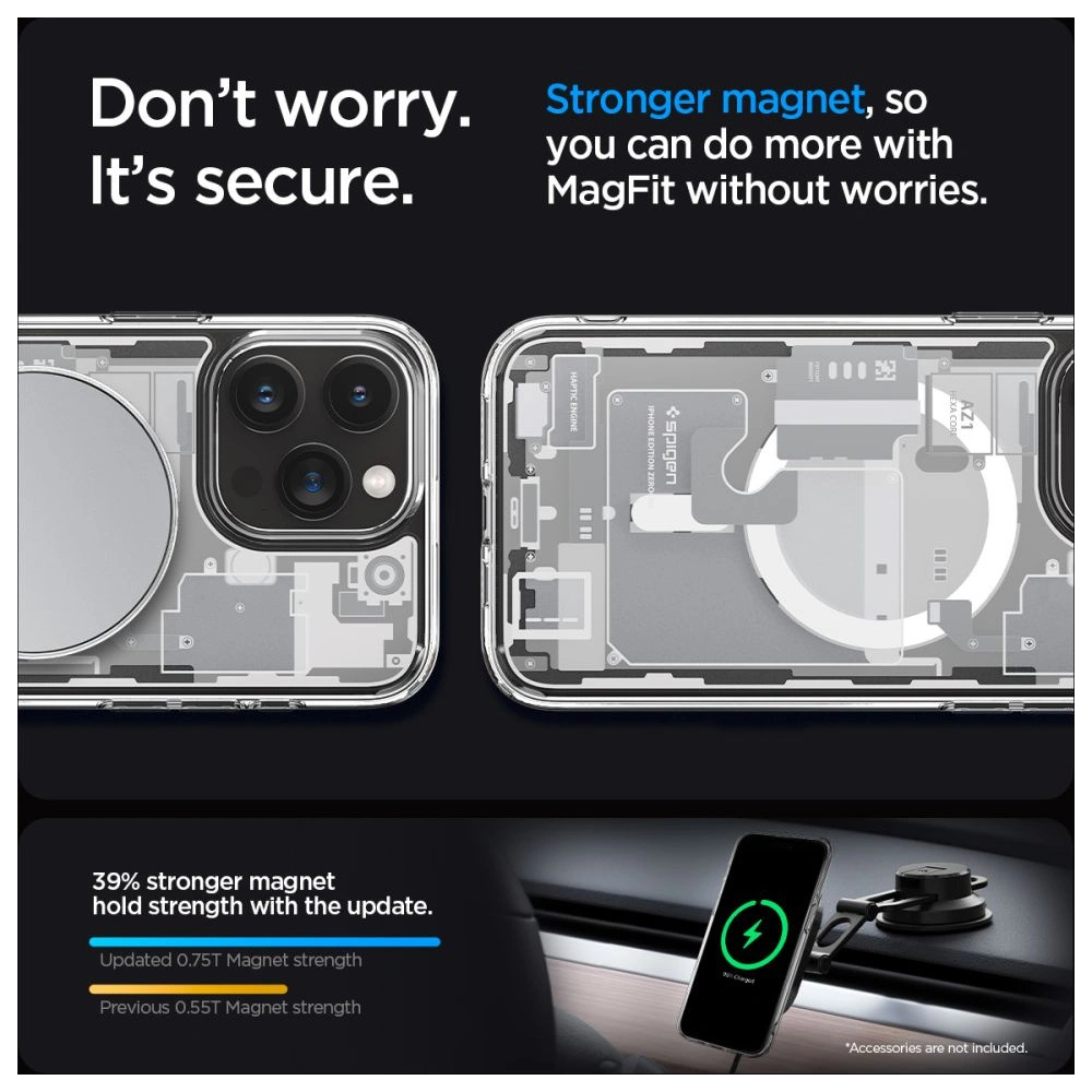 Etui Spigen Ultra Hybrid Mag MagSafe Apple iPhone 15 Pro Zero One White