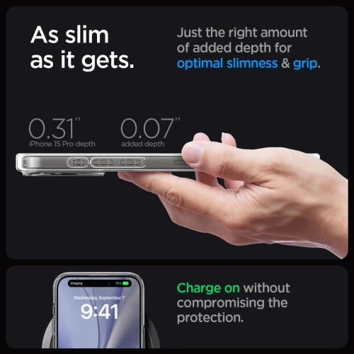 Kup Spigen Apple Husă Ultra Hybrid MagSafe iPhone 15 Pro Zero One Alb - SPN3087 - {ean13} - Sklep Home Screen