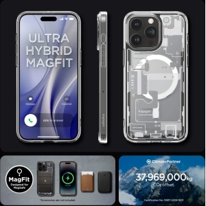 Etui Spigen Ultra Hybrid Mag MagSafe Apple iPhone 15 Pro Zero One White