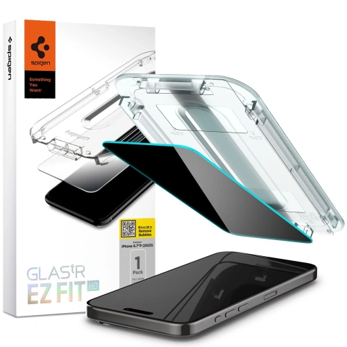 Kup Szkło hartowane Spigen GLAS.tR ez Fit Apple iPhone 15 Pro Max Privacy - SPN3089 - {ean13} - Sklep Home Screen