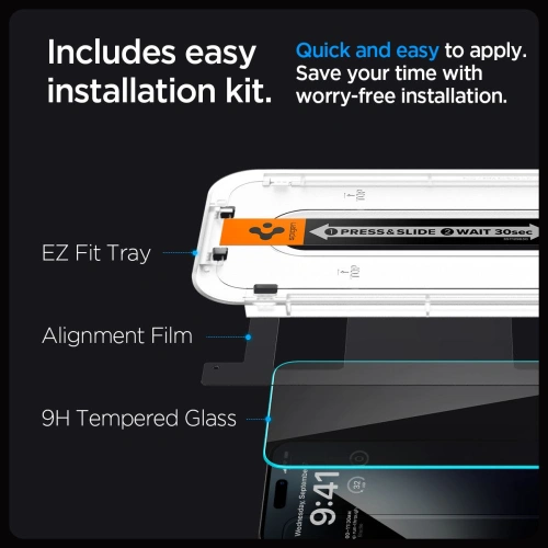 Kup Szkło hartowane Spigen GLAS.tR ez Fit Apple iPhone 15 Pro Max Privacy - SPN3089 - {ean13} - Sklep Home Screen