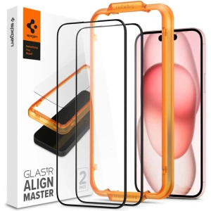 Kup Szkło hartowane Spigen GLAS.tR AlignMaster FC Apple iPhone 15 Plus / 14 Plus Black [2 PACK] - SPN3093 - {ean13} - Sklep Home Screen