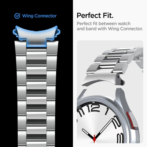 Kup Pánt Spigen Modern Fit Band Samsung Galaxy Watch 6 Classic 47mm Ezüst - SPN3094 - {ean13} - Sklep Home Screen