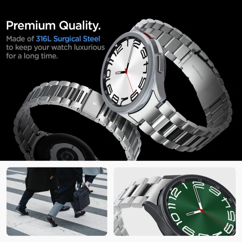 Buy Spigen Modern Fit Band Samsung Galaxy Watch 6 Classic 47mm Silver - SPN3094 - {ean13} - Home Screen Store Europe