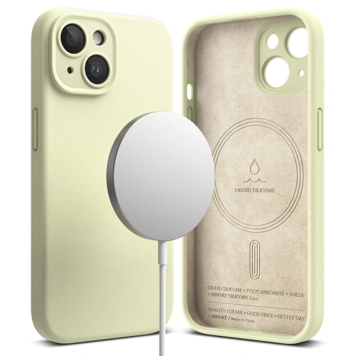 Kup Etui Ringke Silicone Magnetic MagSafe Apple iPhone 15 Sluneční Limetka - RGK1864 - {ean13} - Sklep Home Screen