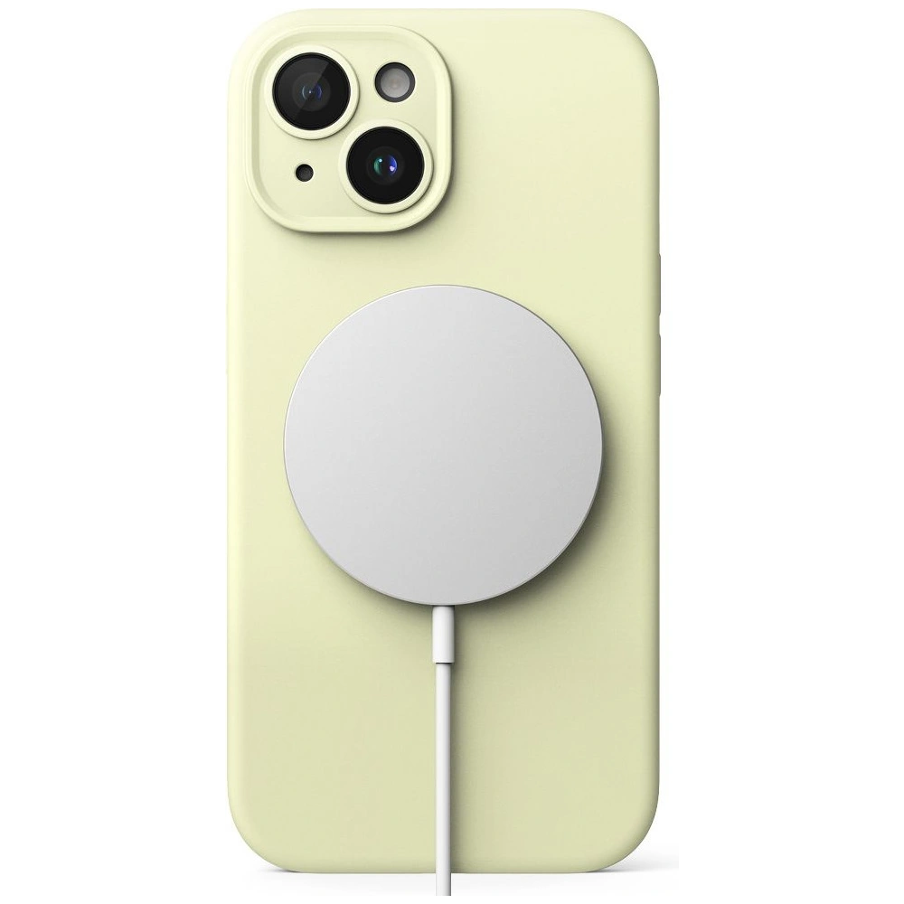Etui Ringke Silicone Magnetic MagSafe Apple iPhone 15 Sunny Lime