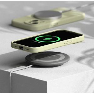 Etui Ringke Silicone Magnetic MagSafe Apple iPhone 15 Sunny Lime