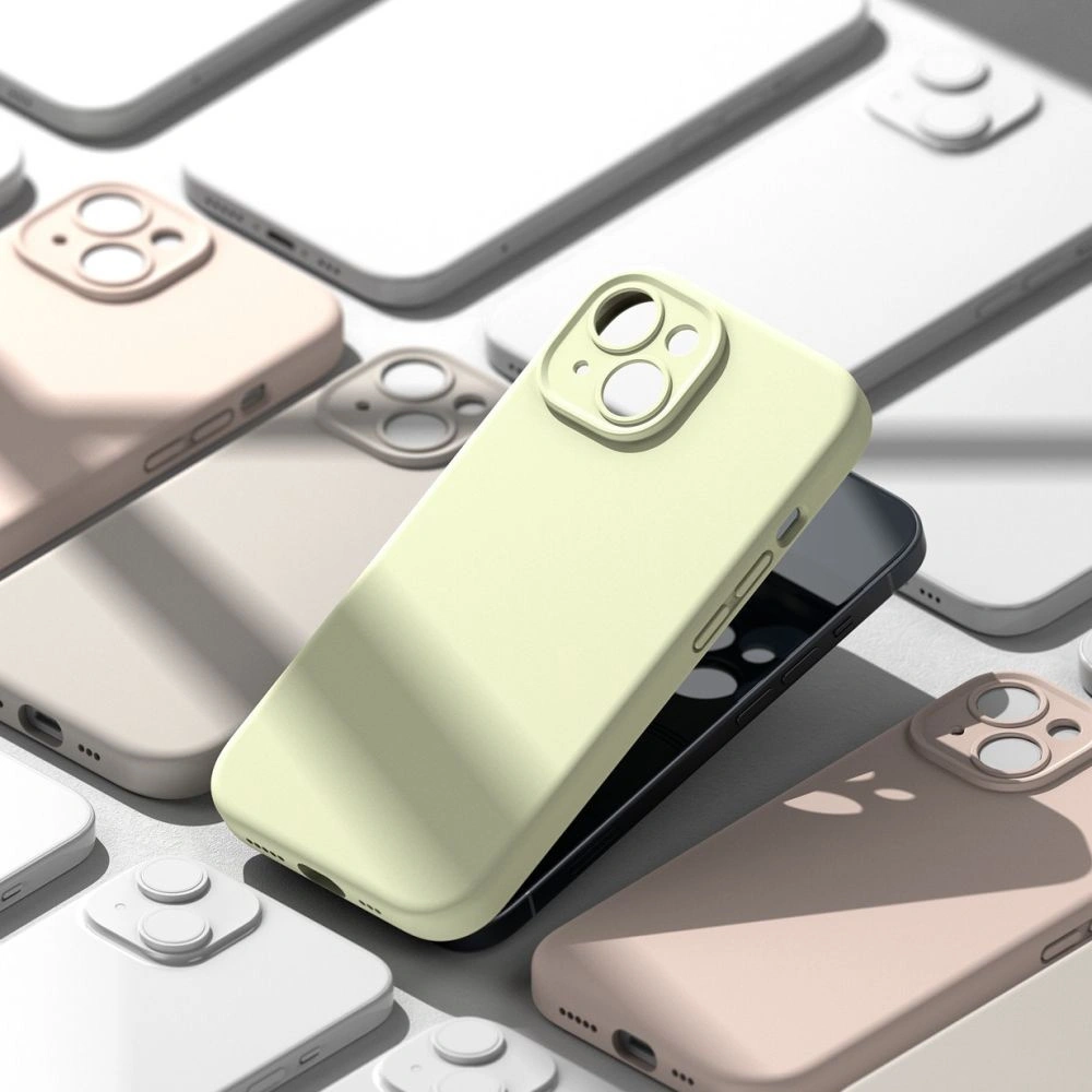 Etui Ringke Silicone Magnetic MagSafe Apple iPhone 15 Sunny Lime