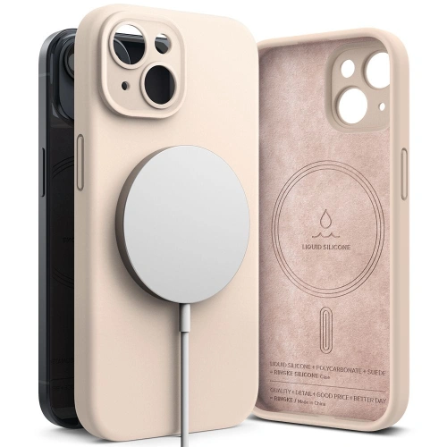 Kup Etui Ringke Silicone Magnetic MagSafe Apple iPhone 15 Růžový písek - RGK1865 - {ean13} - Sklep Home Screen