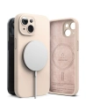 Ringke Apple Carcasă Silicone Magnetic MagSafe iPhone 15 Pink Sand