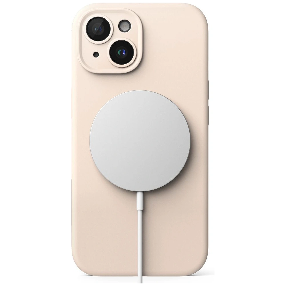 Etui Ringke Silicone Magnetic MagSafe Apple iPhone 15 Pink Sand
