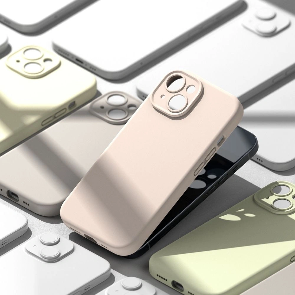 Etui Ringke Silicone Magnetic MagSafe Apple iPhone 15 Pink Sand