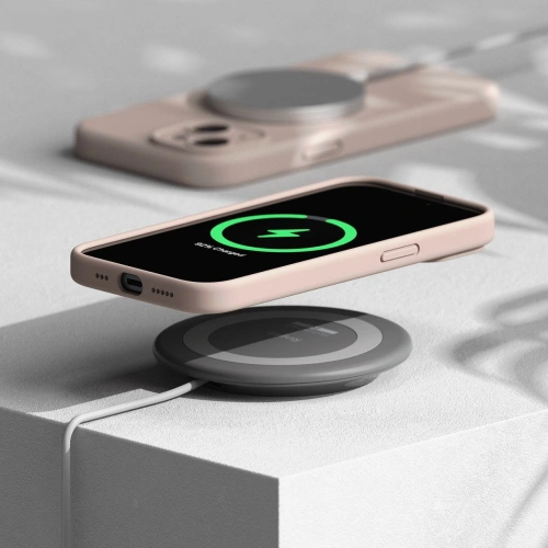 Kup Ringke Apple Carcasă Silicone Magnetic MagSafe iPhone 15 Pink Sand - RGK1865 - {ean13} - Sklep Home Screen