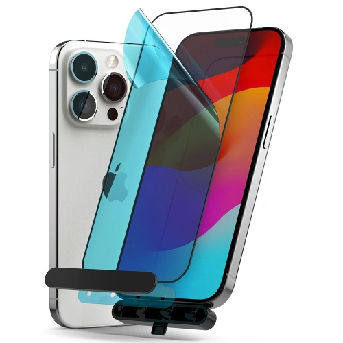 Kup Edzett üveg Ringke Tempered Glass Apple iPhone 15 Pro Max Fekete - RGK1867 - {ean13} - Sklep Home Screen