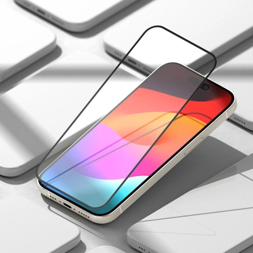 Kup Edzett üveg Ringke Tempered Glass Apple iPhone 15 Fekete - RGK1871 - {ean13} - Sklep Home Screen