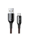 Kup Kabel USB-C z diodą LED Baseus C-shaped QC 3.0 1m (czarny) - BSU376BLK - {ean13} - Sklep Home Screen
