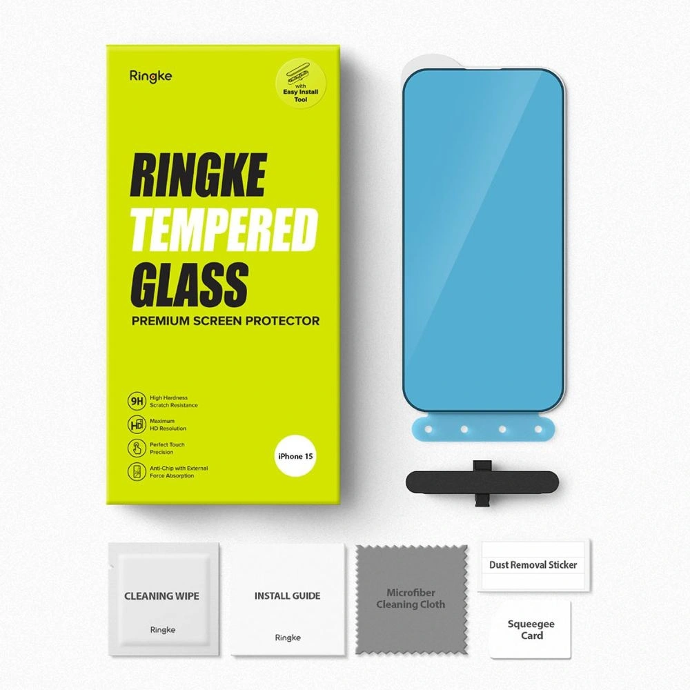 Szkło hartowane Ringke Tempered Glass Apple iPhone 15 Black