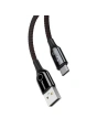 Kup Kabel USB-C z diodą LED Baseus C-shaped QC 3.0 1m (czarny) - BSU376BLK - {ean13} - Sklep Home Screen
