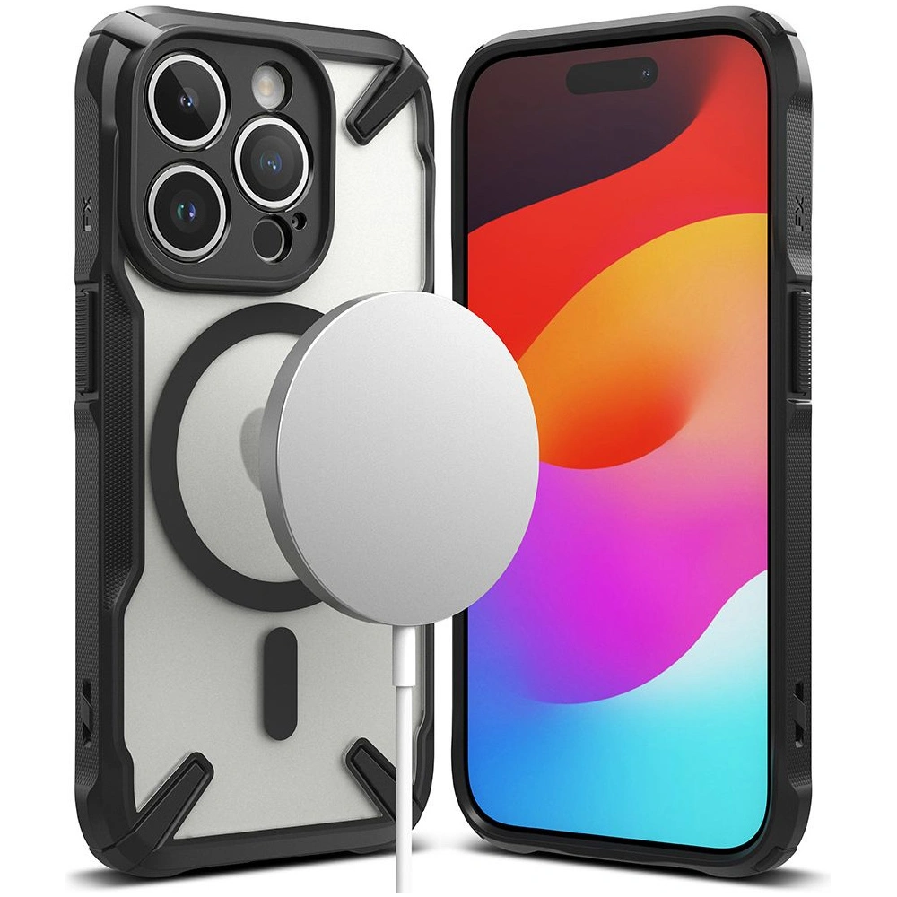Etui Ringke Fusion-X Magnetic MagSafe Apple iPhone 15 Pro Matte Black